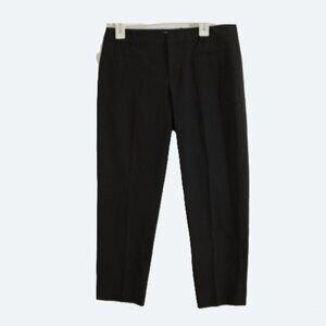 COPY - GAP black slim cropped two-way stretch pants size 8